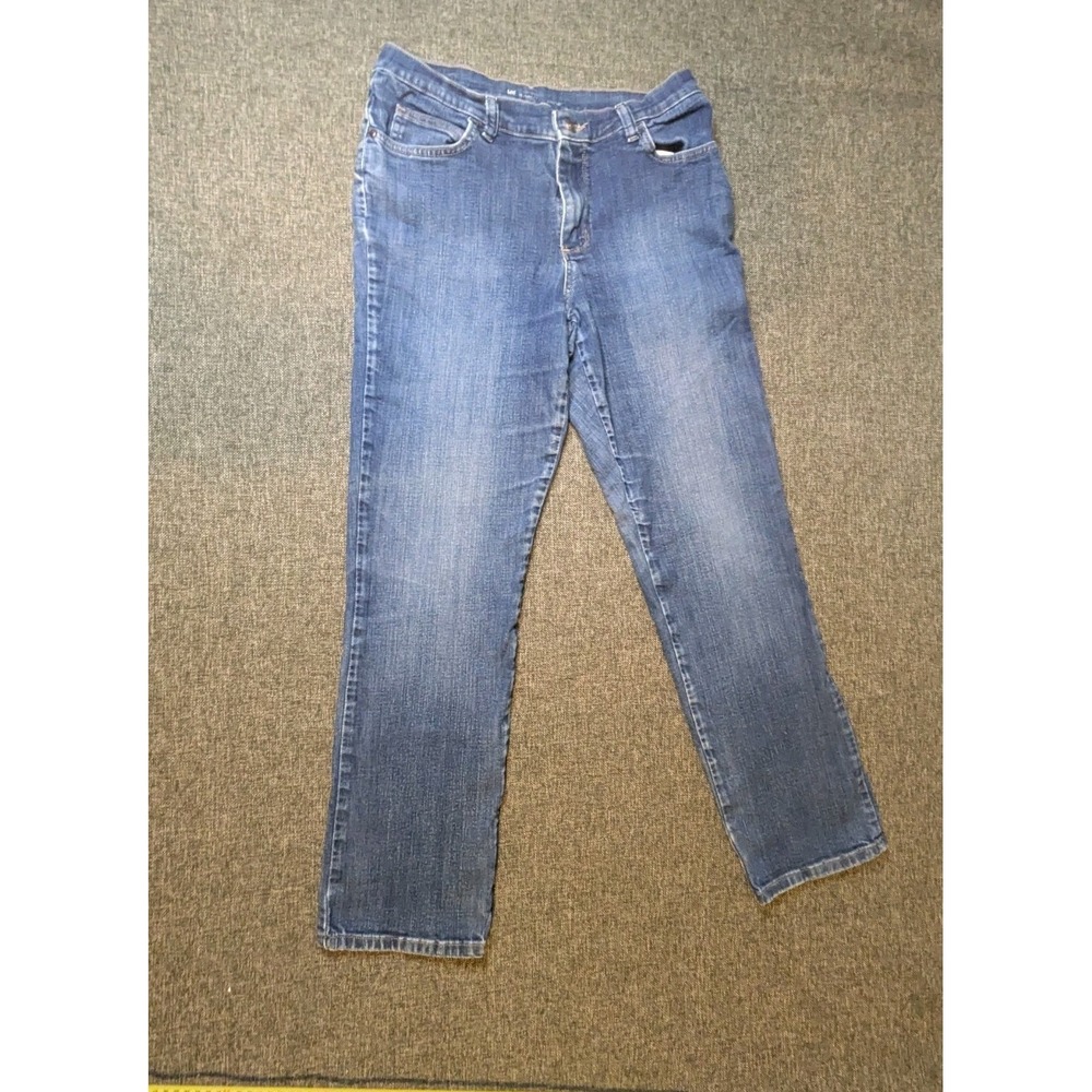 Vintage Lee Relaxed Fit Straight Leg Jeans Men's Blue Medium Wash Size 30x32